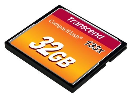 Transcend 32GB, CF Card, MLC, 133X
