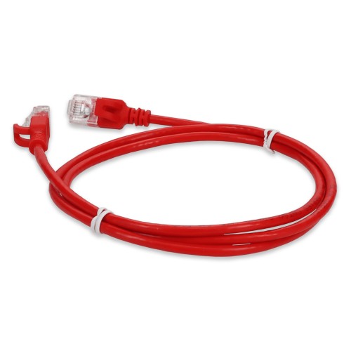 AddOn Networks ADD-1FSLCAT6A-RD networking cable Red 11.8" (0.3 m) Cat6a U/UTP (UTP) Round