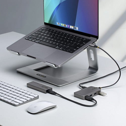 StarTech.com 5G4AC-USB-C-HUB interface hub USB 3.2 Gen 1 (3.1 Gen 1) Type-C 5000 Mbit/s Gray