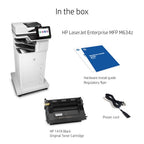 HP LaserJet Enterprise M634z Wireless Multifunction Black and white Printer, Copier, Scanner; Duplex