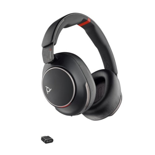 HP Poly Voyager Surround 85 UC USB-C Headset +USB-C/A Adapter +Charging Stand