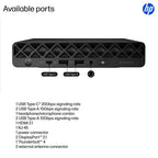 HP EliteDesk 8 Mini G1i Desktop AI PC Wolf Pro Security Edition Intel Core Ultra 7 265T 16 GB DDR5-SDRAM 512 GB SSD Windows 11 Pro Mini PC