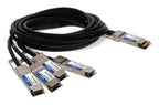 AddOn Networks QDD-4QSFP56-400-CU1-5M-AO InfiniBand/fibre optic cable 59.1" (1.5 m) QSFP-DD 4x QSFP56 DAC Black, Stainless steel