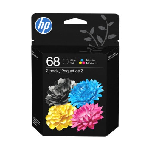 HP 68 2-Pack Black/Tri-color Original Ink Cartridge Combo