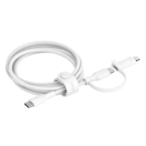 Belkin BoostCharge Pro USB cable USB 2.0 59.1" (1.5 m) USB C USB C/Lightning White