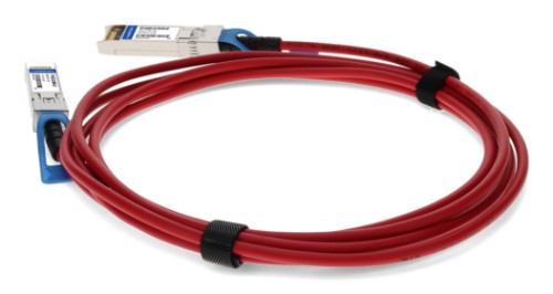 AddOn Networks SFP-H10GB-CU2-5M-RD-AO InfiniBand/fibre optic cable 98.4" (2.5 m) SFP+ DAC Red, Stainless steel
