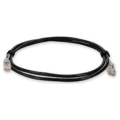 AddOn Networks ADD-6FSLCAT6A-BK networking cable Black 70.9" (1.8 m) Cat6a U/UTP (UTP)