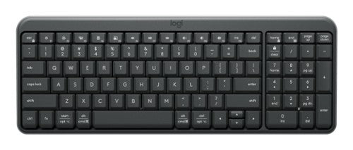 Logitech K250 Compact Bluetooth keyboard Universal RF Wireless + Bluetooth QWERTY US English Graphite
