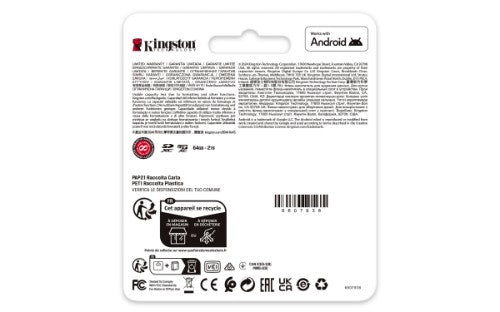 Kingston Technology 512GB microSDXC Canvas Go Plus Gen4 200R A2 U3 Single Pack w/o ADP