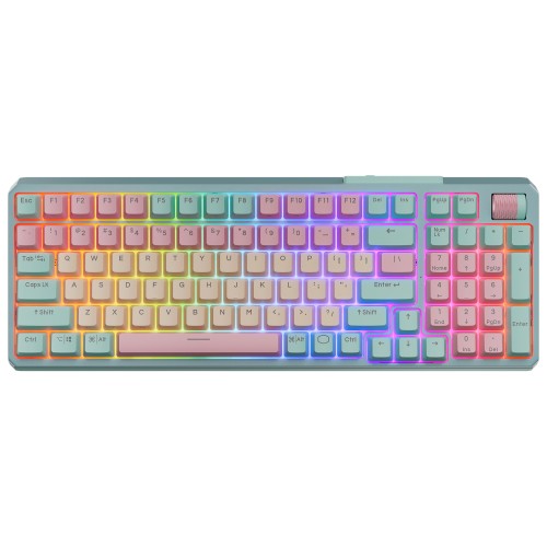 Cooler Master MK770 keyboard USB + RF Wireless + Bluetooth QWERTY US English Multicolor