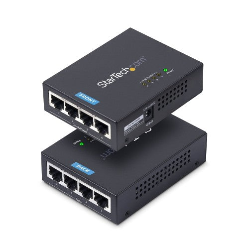 StarTech.com POEINJ4G-US PoE adapter 2 Gigabit Ethernet 54 V