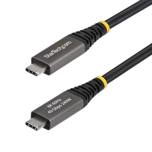 StarTech.com CC6FT40GUSB4GEN3 USB cable USB4 Gen 3x2 70.9" (1.8 m) USB C 40 Gbit/s 240 W Black