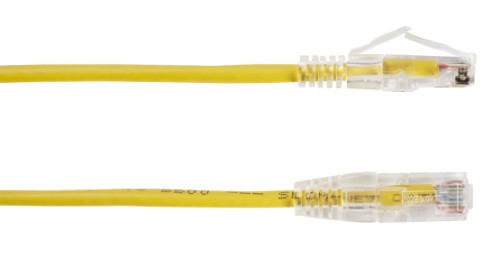 Black Box CAT6A 0.6m networking cable Yellow 23.6" (0.6 m) U/UTP (UTP)