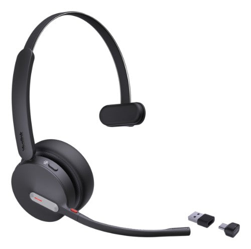 Yealink BH70 Mono Teams Headset Wireless Head-band Office/Call center USB Type-C / USB Type-A Bluetooth Black