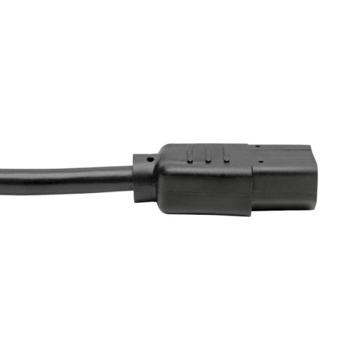 Tripp Lite P004-18N-2C13 power cable Black 18" (0.457 m) C14 coupler 2 x C13 coupler