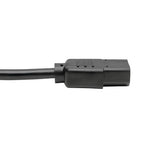 Tripp Lite P004-18N-2C13 power cable Black 18" (0.457 m) C14 coupler 2 x C13 coupler
