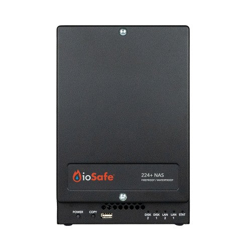 ioSafe 224+ NAS Desktop Intel® Celeron® J4125 6 GB DDR4 16 TB HDD Black