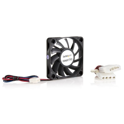StarTech.com FAN6X1TX3 computer cooling system Computer case Fan 2.36" (6 cm) Black