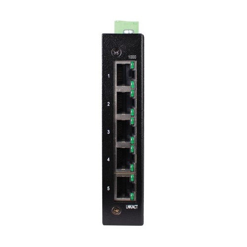 Eaton NGI-U05E network switch Unmanaged Gigabit Ethernet (10/100/1000) DIN rail Black