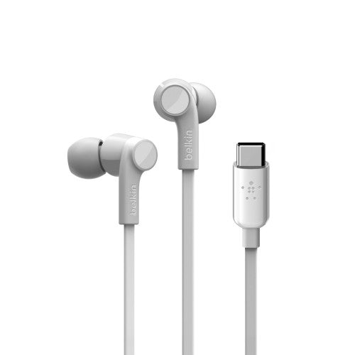 Belkin ROCKSTAR Headset Wired In-ear Calls/Music USB Type-C White