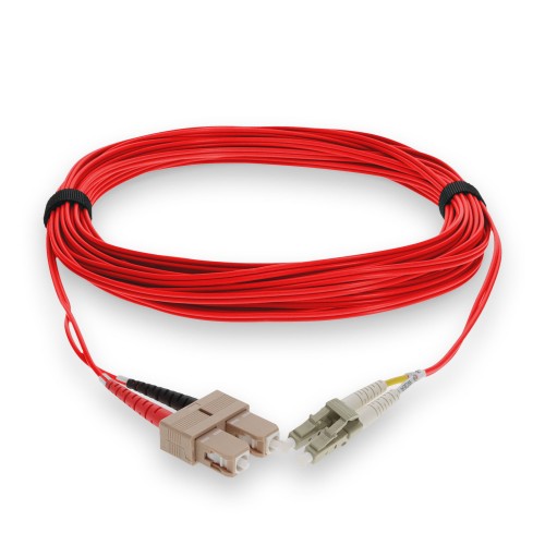 AddOn Networks ADD-SC-LC-6M5OM4-RD-TAA InfiniBand/fibre optic cable 236.2" (6 m) OFNR Red