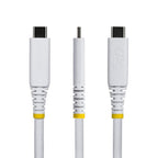 StarTech.com CC50CM40GUSB4TPW USB cable USB4 Gen 3x2 19.7" (0.5 m) USB C 40 Gbit/s 240 W White
