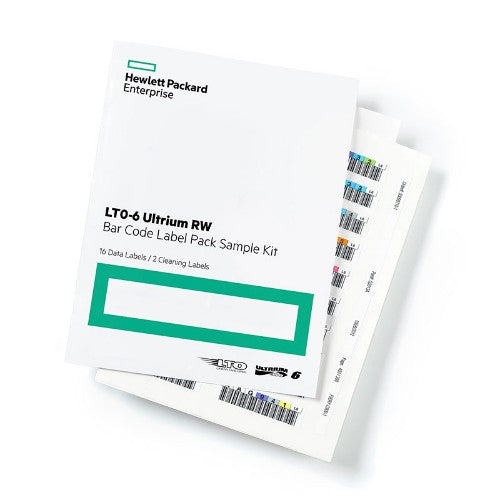 HPE LTO-6 Ultrium RW Bar Code Label Pack