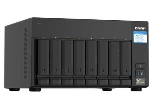 QNAP TS-832PX NAS Tower Annapurna Labs AL324 4 GB DDR4 0 TB QNAP Turbo System Aluminum, Black
