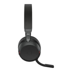 Jabra Evolve2 75 Headset Wireless Head-band Office/Call center USB Type-C Bluetooth Charging stand Black