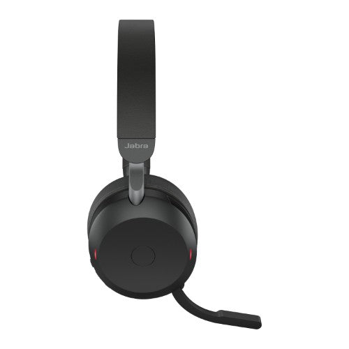 Jabra Evolve2 75 Headset Wireless Head-band Office/Call center USB Type-C Bluetooth Charging stand Black