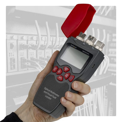 StarTech.com FIBERTESTPRO network cable tester Fiber cable tester Red, Gray