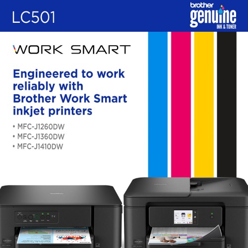 Brother LC501BKS ink cartridge 1 pc(s) Original Standard Yield Black