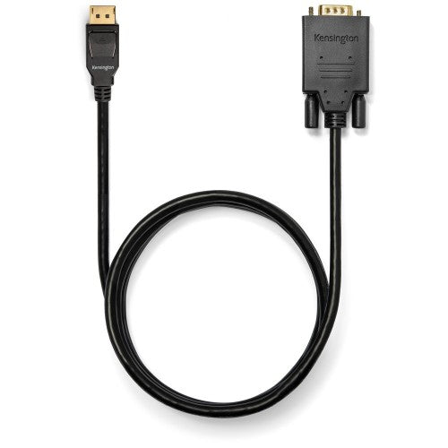 Kensington DisplayPort 1.2 (M) to VGA (M) Passive Unidirectional Cable, 6ft