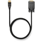 Kensington DisplayPort 1.2 (M) to VGA (M) Passive Unidirectional Cable, 6ft