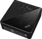 MSI Cubi N ADL 048US Intel® N N100 4 GB DDR4-SDRAM 128 GB SSD Windows 11 Pro Mini PC Black