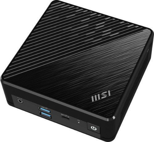 MSI Cubi N ADL-065US PC/workstation Intel® N N200 4 GB DDR4-SDRAM 128 GB SSD Windows 11 Pro Mini PC Black