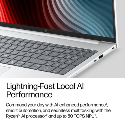 HP EliteBook 8 G2a 16 inch Notebook Next Gen AI PC Wolf Pro Security Edition Copilot+ PC Laptop 16" Touchscreen WUXGA 32 GB LPDDR5x-SDRAM 512 GB SSD Wi-Fi 7 (802.11be) Windows 11 Pro Silver
