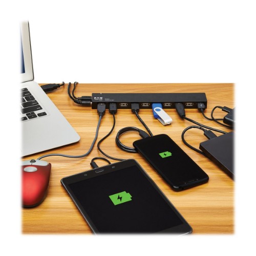 Tripp Lite U223-010-INT interface hub USB 2.0 Mini-B 480 Mbit/s Black