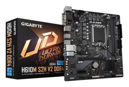 GIGABYTE H610M S2H V2 DDR4 motherboard Intel H610 Express LGA 1700 micro ATX