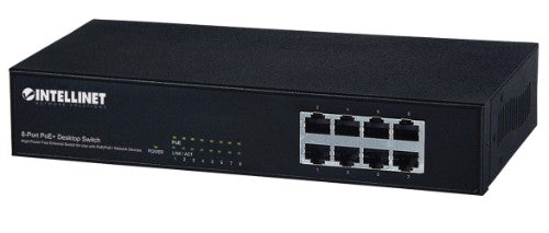 Intellinet 560764 network switch Fast Ethernet (10/100) Power over Ethernet (PoE) Black
