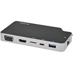 StarTech.com CDP2HVGUASPD laptop dock/port replicator Wired USB 3.2 Gen 2 (3.1 Gen 2) Type-C Black, Gray