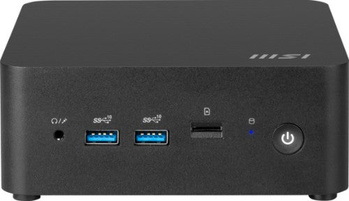 MSI Cubi NUC 13MQG-202BUS PC/workstation barebone 0.84L sized PC Black i7-1365U Intel SoC