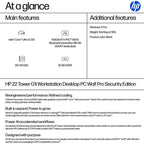 HP Z2 G1i Wolf Pro Security Edition Intel Core Ultra 5 235 16 GB DDR5-SDRAM 512 GB SSD Windows 11 Pro Tower Workstation AI Workstation, AI PC Black