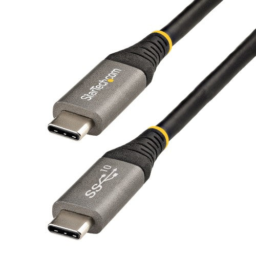 StarTech.com USB31CCV50CM USB cable USB 3.2 Gen 2 (3.1 Gen 2) 19.7" (0.5 m) USB C 10 Gbit/s 100 W Gray, Black