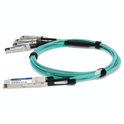 AddOn Networks 10322-AOC7M-AO InfiniBand/fibre optic cable 275.6" (7 m) QSFP+ 4x SFP+ AOC Aqua color