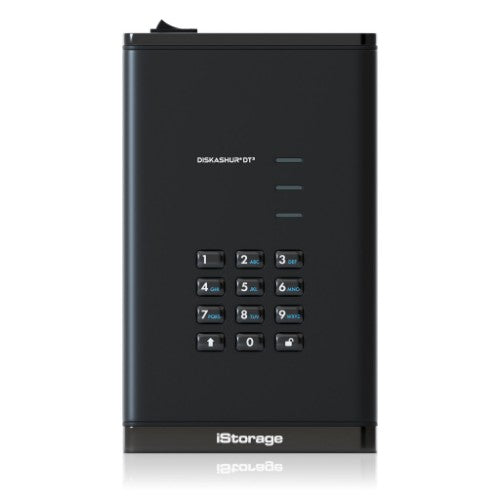 iStorage diskAshur DT3 HDD external hard drive 22 TB USB Type-C 3.2 Gen 1 (3.1 Gen 1) Black