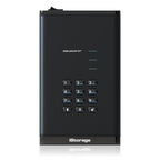 iStorage diskAshur DT3 HDD external hard drive 22 TB USB Type-C 3.2 Gen 1 (3.1 Gen 1) Black