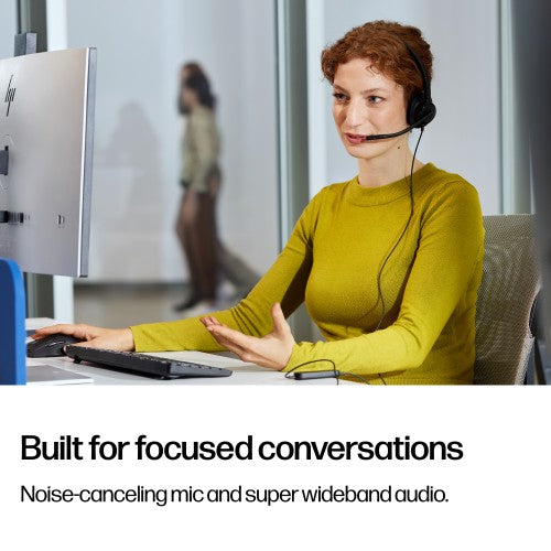 HP Poly Mission 415 Monaural USB Wired Headset Classic (Bulk)