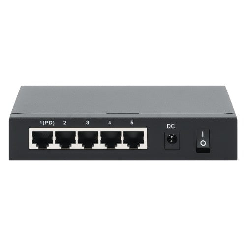 Intellinet PoE-Powered 5x Gigabit Gigabit Ethernet (10/100/1000) Power over Ethernet (PoE) Black
