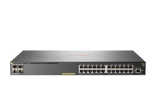 HPE Aruba Networking Aruba 2930F 24G PoE+ 4SFP+ Managed L3 Gigabit Ethernet (10/100/1000) Power over Ethernet (PoE) 1U Gray